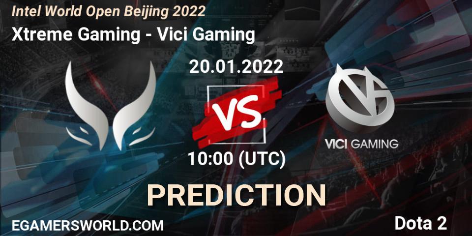 Pronóstico Xtreme Gaming - Vici Gaming. 20.01.2022 at 09:45, Dota 2, Intel World Open Beijing 2022