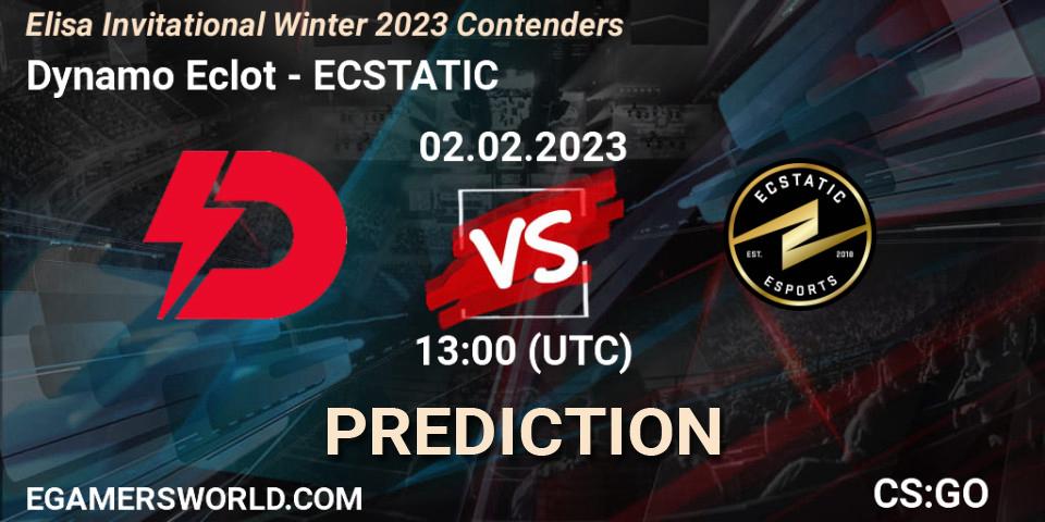 Pronóstico Dynamo Eclot - ECSTATIC. 02.02.23, CS2 (CS:GO), Elisa Invitational Winter 2023 Contenders