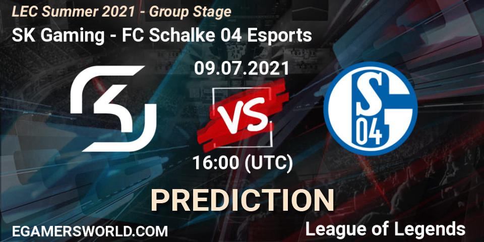Pronóstico SK Gaming - FC Schalke 04 Esports. 18.06.2021 at 16:00, LoL, LEC Summer 2021 - Group Stage