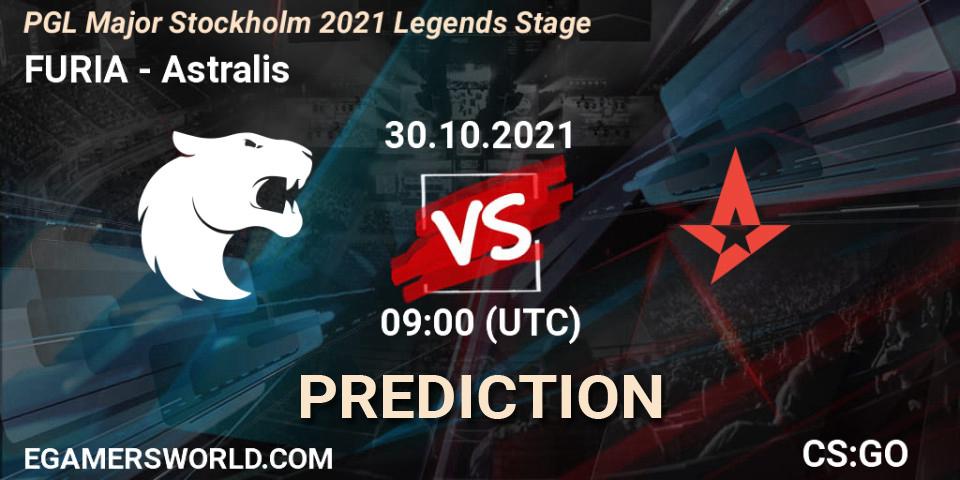 Pronóstico FURIA - Astralis. 30.10.2021 at 13:50, Counter-Strike (CS2), PGL Major Stockholm 2021 Legends Stage
