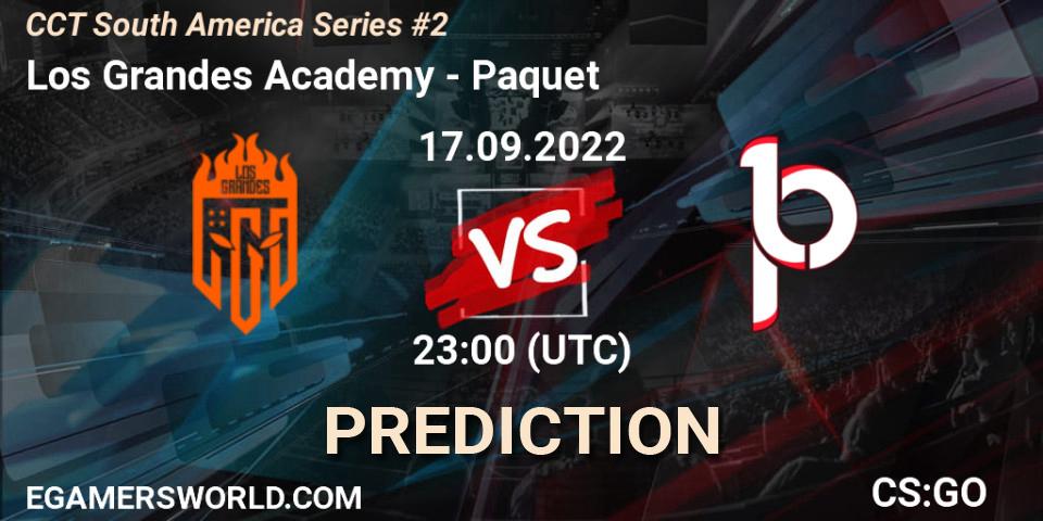 Pronóstico Los Grandes Academy - Paquetá. 17.09.2022 at 23:00, Counter-Strike (CS2), CCT South America Series #2