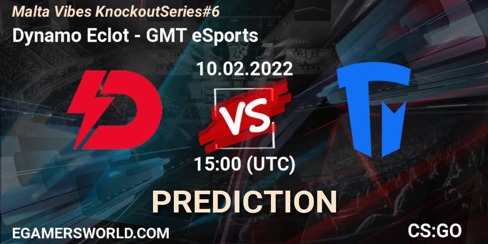 Pronóstico Dynamo Eclot - GMT eSports. 10.02.2022 at 15:10, Counter-Strike (CS2), Malta Vibes Knockout Series #6