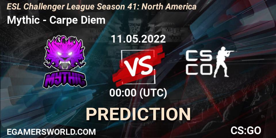 Pronóstico Mythic - Carpe Diem. 11.05.2022 at 00:00, Counter-Strike (CS2), ESL Challenger League Season 41: North America