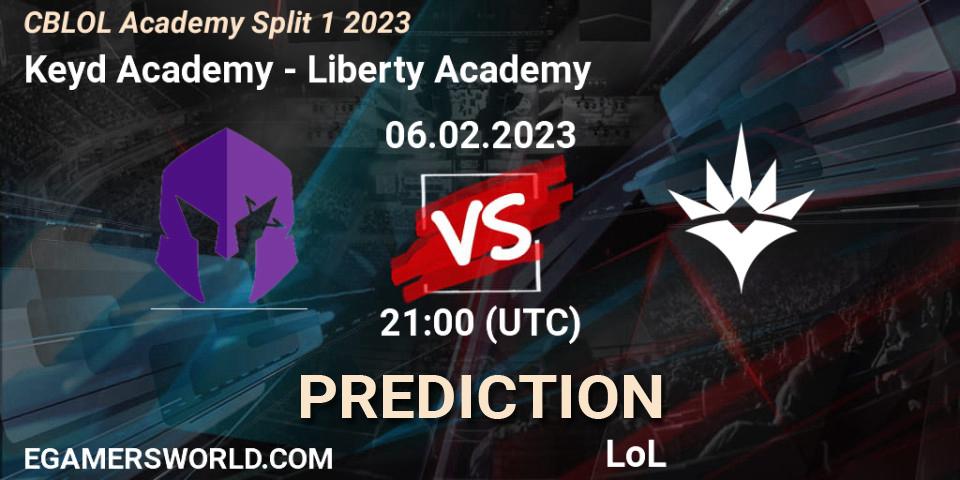 Pronóstico Keyd Academy - Liberty Academy. 06.02.23, LoL, CBLOL Academy Split 1 2023