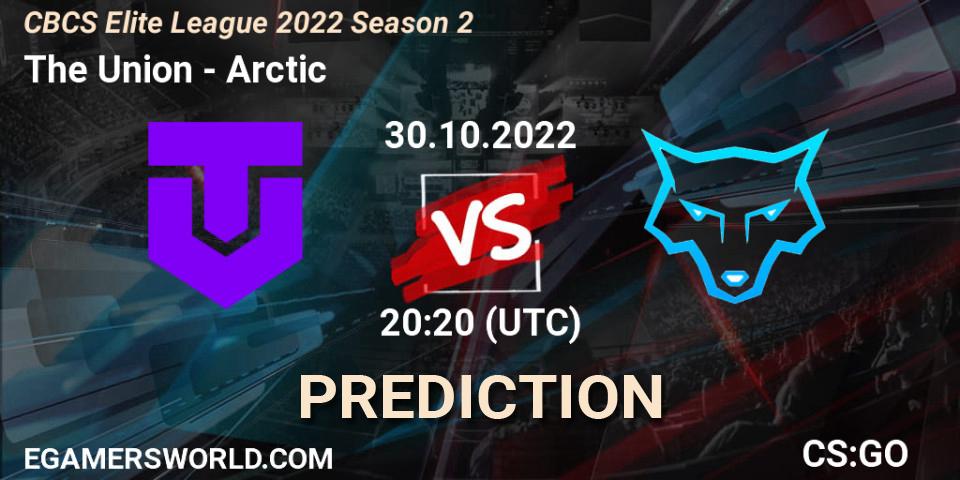 Pronóstico The Union - Arctic. 30.10.2022 at 20:20, Counter-Strike (CS2), CBCS Elite League 2022 Season 2