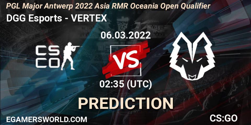 Pronóstico Paradox - VERTEX. 06.03.2022 at 02:40, Counter-Strike (CS2), PGL Major Antwerp 2022 Asia RMR Oceania Open Qualifier