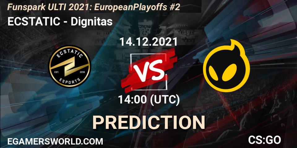Pronóstico ECSTATIC - Dignitas. 14.12.2021 at 14:40, Counter-Strike (CS2), Funspark ULTI 2021: European Playoffs #2