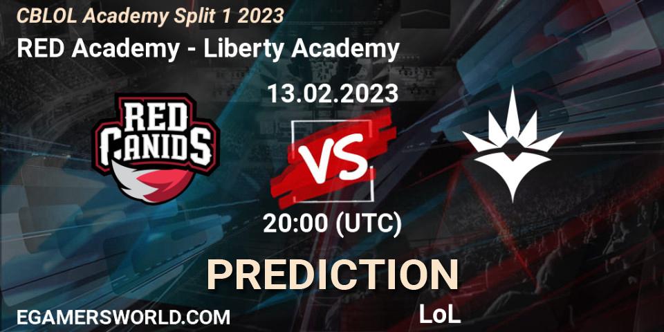 Pronóstico RED Academy - Liberty Academy. 13.02.2023 at 20:00, LoL, CBLOL Academy Split 1 2023