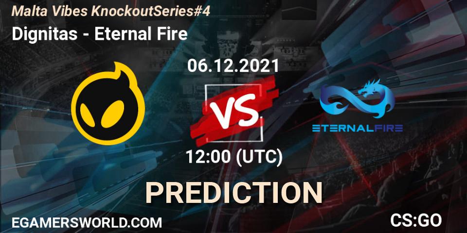 Pronóstico Dignitas - Eternal Fire. 06.12.2021 at 12:05, Counter-Strike (CS2), Malta Vibes Knockout Series #4