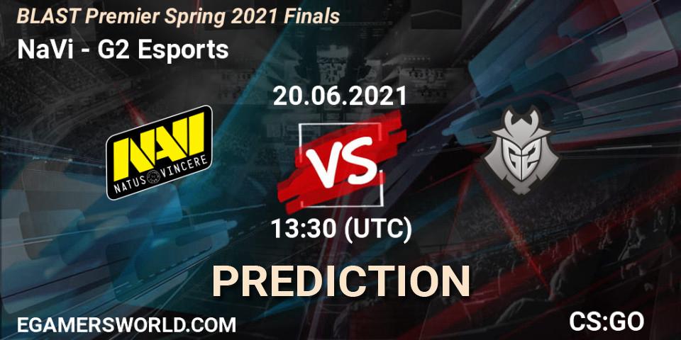 Pronóstico NaVi - G2 Esports. 20.06.2021 at 13:30, Counter-Strike (CS2), BLAST Premier Spring 2021 Finals