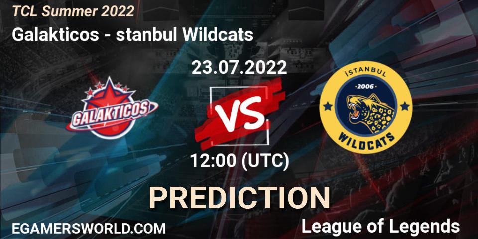 Pronóstico Galakticos - İstanbul Wildcats. 23.07.2022 at 12:00, LoL, TCL Summer 2022