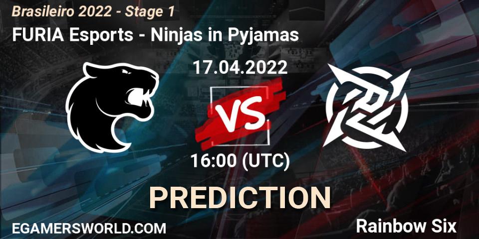 Pronóstico FURIA Esports - Ninjas in Pyjamas. 17.04.2022 at 16:00, Rainbow Six, Brasileirão 2022 - Stage 1