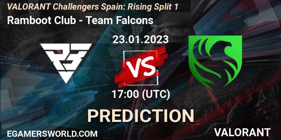 Pronóstico Ramboot Club - Falcons. 23.01.2023 at 17:00, VALORANT, VALORANT Challengers 2023 Spain: Rising Split 1