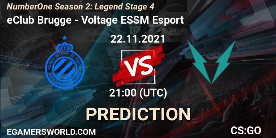 Pronóstico eClub Brugge - Voltage ESSM Esport. 22.11.2021 at 21:00, Counter-Strike (CS2), NumberOne Season 2: Legend Stage 4