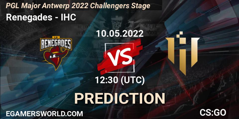 Pronóstico Renegades - IHC. 10.05.2022 at 12:50, Counter-Strike (CS2), PGL Major Antwerp 2022 Challengers Stage