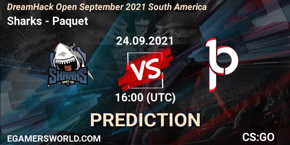 Pronóstico Sharks - Paquetá. 24.09.2021 at 16:00, Counter-Strike (CS2), DreamHack Open September 2021 South America