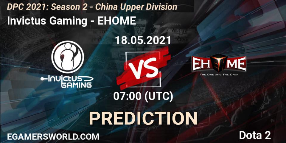 Pronóstico Invictus Gaming - EHOME. 18.05.21, Dota 2, DPC 2021: Season 2 - China Upper Division