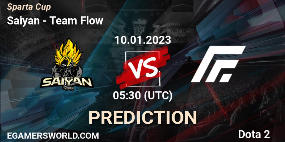 Pronóstico Saiyan - Team Flow. 10.01.2023 at 05:37, Dota 2, Sparta Cup