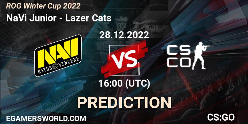 Pronóstico NaVi Junior - Lazer Cats. 08.01.2023 at 12:00, Counter-Strike (CS2), ROG Winter Cup 2022