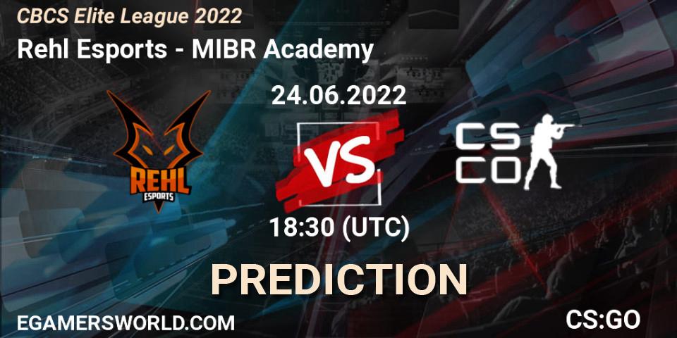 Pronóstico Rehl Esports - MIBR Academy. 24.06.2022 at 18:45, Counter-Strike (CS2), CBCS Elite League 2022
