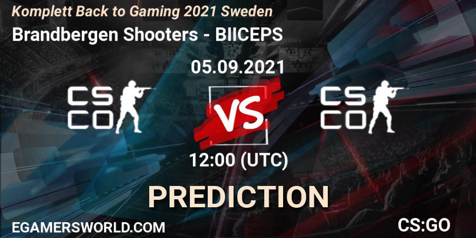 Pronóstico Brandbergen Shooters - BIICEPS. 05.09.2021 at 12:00, Counter-Strike (CS2), Komplett Back to Gaming 2021 Sweden