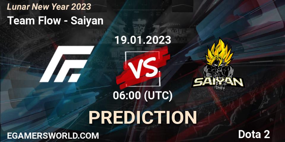 Pronóstico Team Flow - Saiyan. 19.01.2023 at 06:09, Dota 2, Lunar New Year 2023