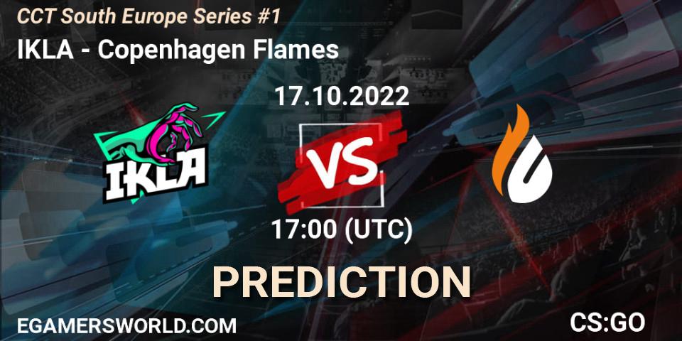 Pronóstico IKLA - Copenhagen Flames. 17.10.2022 at 17:00, Counter-Strike (CS2), CCT South Europe Series #1