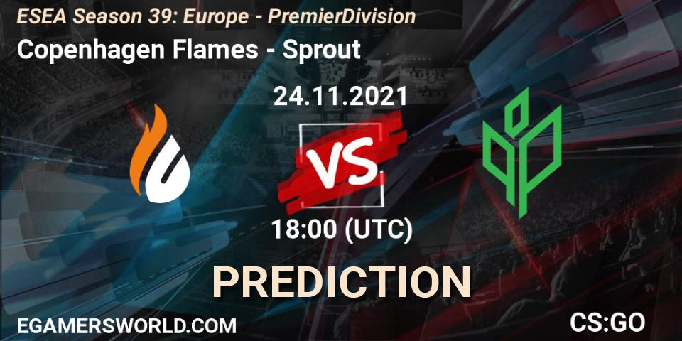 Pronóstico Copenhagen Flames - Sprout. 02.12.21, CS2 (CS:GO), ESEA Season 39: Europe - Premier Division