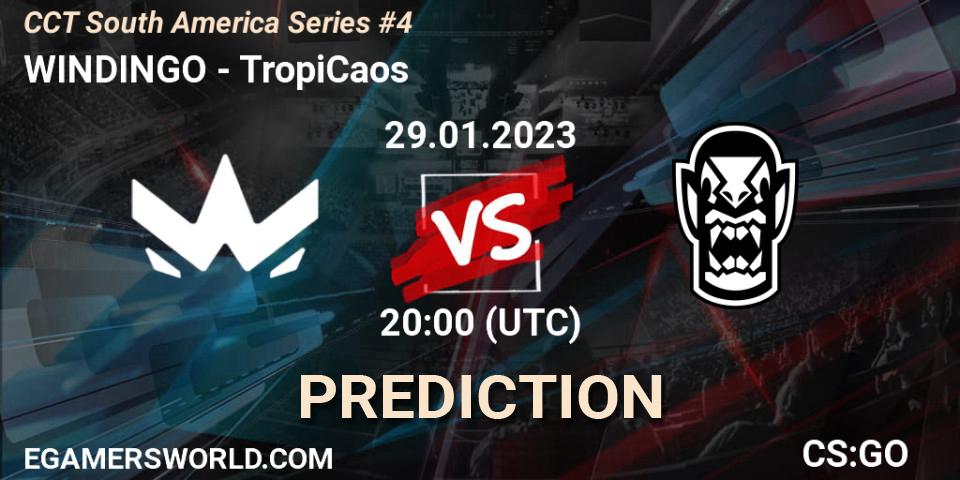 Pronóstico WINDINGO - TropiCaos. 29.01.23, CS2 (CS:GO), CCT South America Series #4
