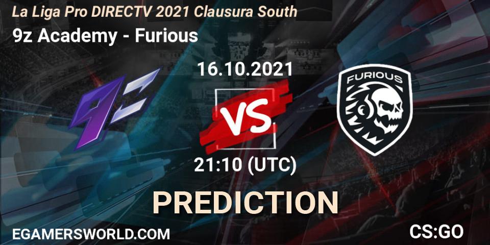 Pronóstico 9z Academy - Furious. 16.10.2021 at 21:10, Counter-Strike (CS2), La Liga Season 4: Sur Pro Division - Clausura