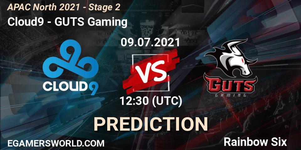 Pronóstico Cloud9 - GUTS Gaming. 09.07.2021 at 11:50, Rainbow Six, APAC North 2021 - Stage 2