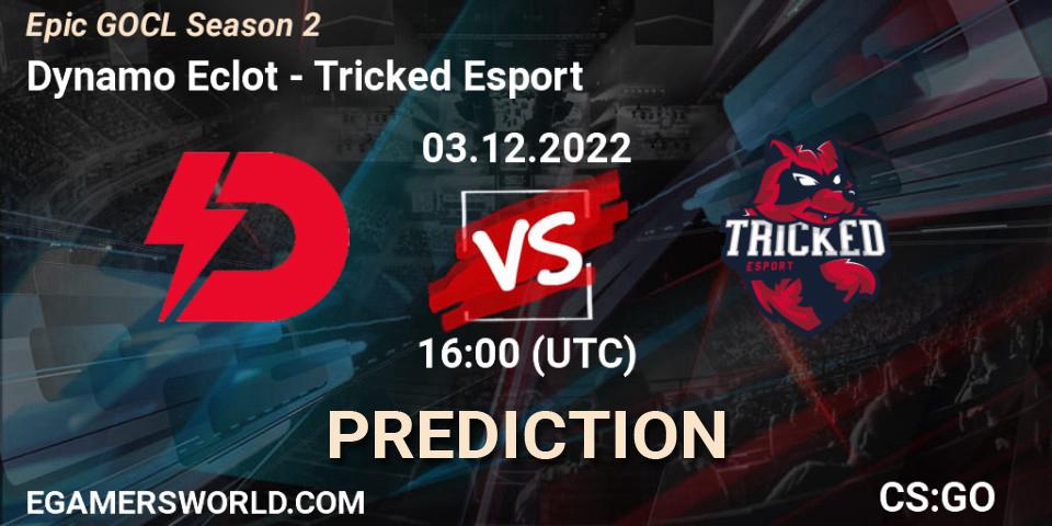 Pronóstico Dynamo Eclot - Tricked Esport. 03.12.2022 at 18:10, Counter-Strike (CS2), Epic GOCL Season 2