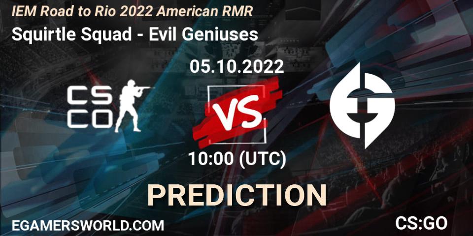 Pronóstico Nouns - Evil Geniuses. 05.10.2022 at 11:15, Counter-Strike (CS2), IEM Road to Rio 2022 American RMR