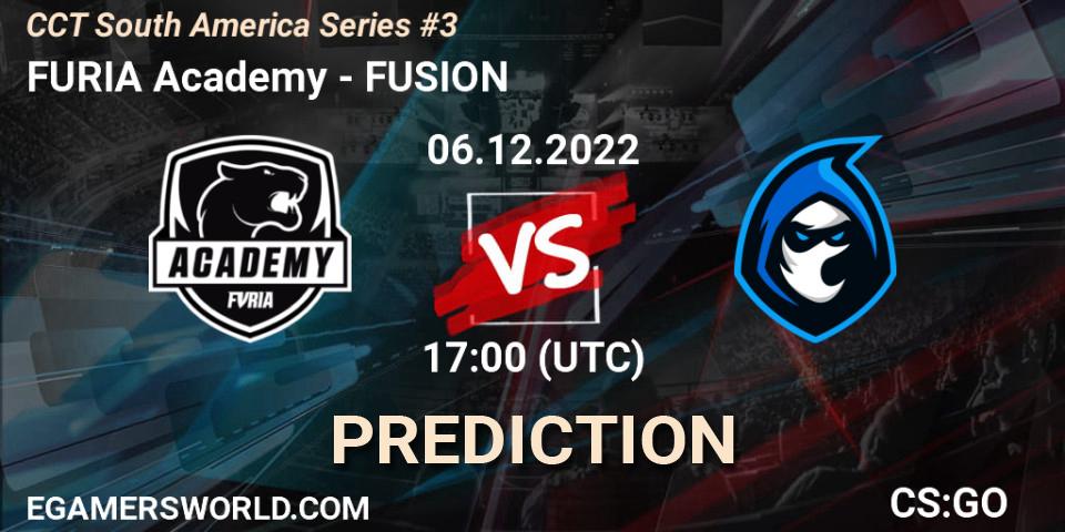 Pronóstico FURIA Academy - FUSION. 06.12.2022 at 19:00, Counter-Strike (CS2), CCT South America Series #3