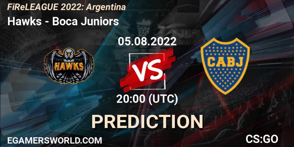 Pronóstico Hawks - Boca Juniors. 05.08.22, CS2 (CS:GO), FiReLEAGUE 2022: Argentina