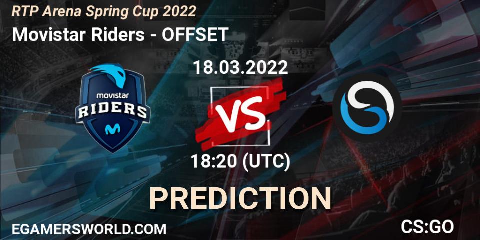 Pronóstico Movistar Riders - OFFSET. 18.03.2022 at 18:20, Counter-Strike (CS2), RTP Arena Spring Cup 2022