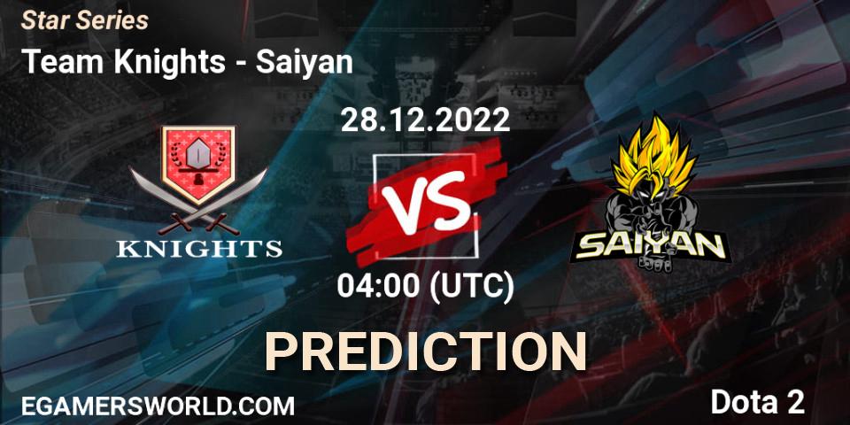 Pronóstico Team Knights - Saiyan. 28.12.2022 at 04:10, Dota 2, Star Series