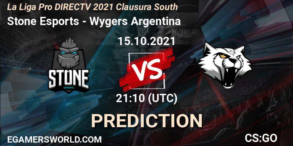 Pronóstico Stone Esports - Wygers Argentina. 15.10.2021 at 21:10, Counter-Strike (CS2), La Liga Season 4: Sur Pro Division - Clausura