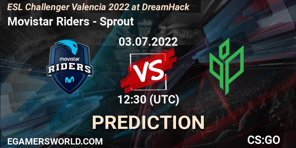 Pronóstico Movistar Riders - Sprout. 03.07.2022 at 12:10, Counter-Strike (CS2), ESL Challenger Valencia 2022 at DreamHack