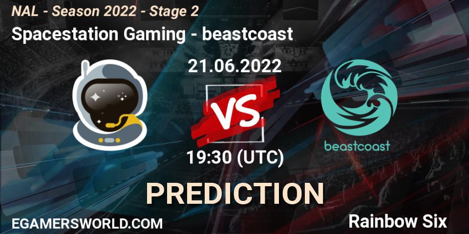 Pronóstico Spacestation Gaming - beastcoast. 21.06.2022 at 19:30, Rainbow Six, NAL - Season 2022 - Stage 2