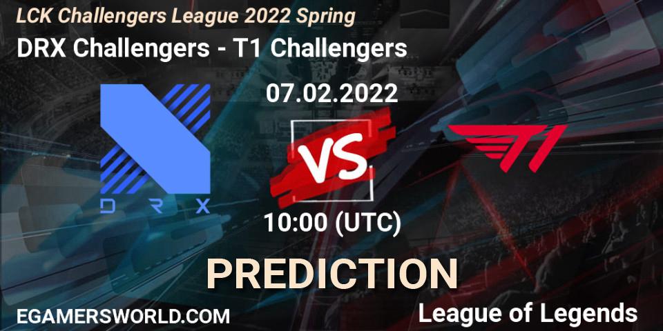 Pronóstico DRX Challengers - T1 Challengers. 07.02.2022 at 10:10, LoL, LCK Challengers League 2022 Spring