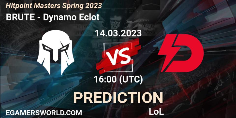 Pronóstico BRUTE - Dynamo Eclot. 17.02.23, LoL, Hitpoint Masters Spring 2023