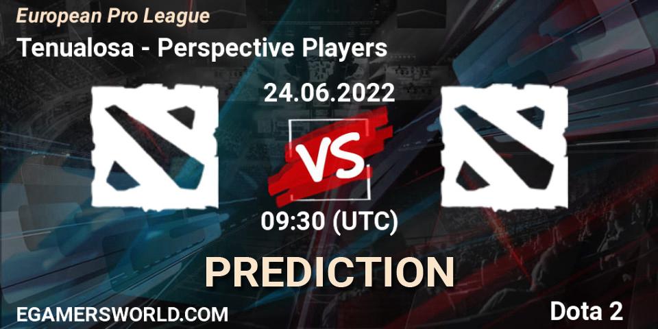 Pronóstico Tenualosa - Perspective Players. 24.06.2022 at 09:43, Dota 2, European Pro League