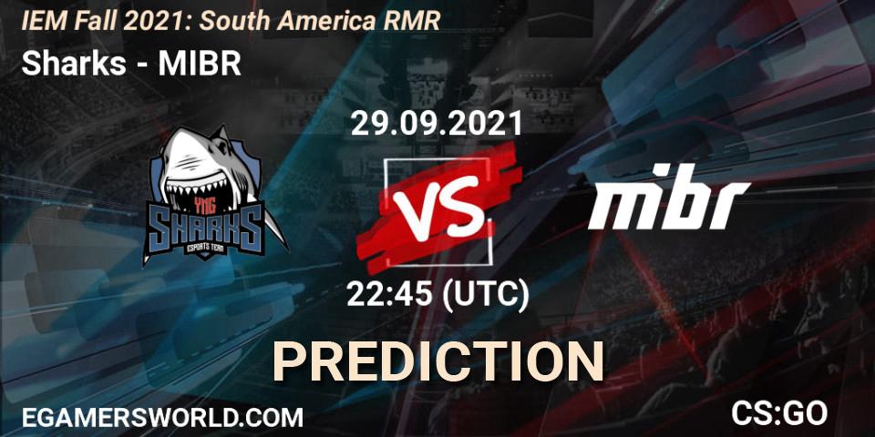 Pronóstico Sharks - MIBR. 29.09.2021 at 23:00, Counter-Strike (CS2), IEM Fall 2021: South America RMR