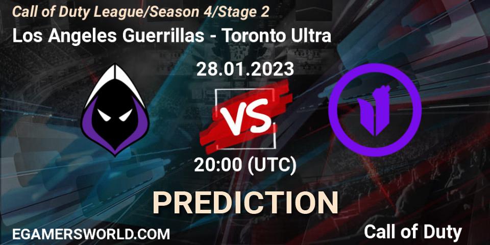 Pronóstico Los Angeles Guerrillas - Toronto Ultra. 28.01.23, Call of Duty, Call of Duty League 2023: Stage 2 Major Qualifiers
