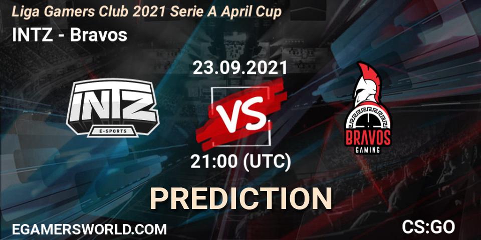 Pronóstico INTZ - Bravos. 23.09.2021 at 21:00, Counter-Strike (CS2), Liga Gamers Club 2021 Serie A April Cup