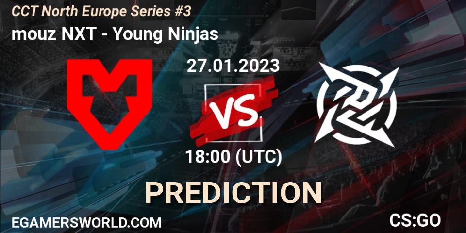 Pronóstico mouz NXT - Young Ninjas. 27.01.2023 at 20:00, Counter-Strike (CS2), CCT North Europe Series #3