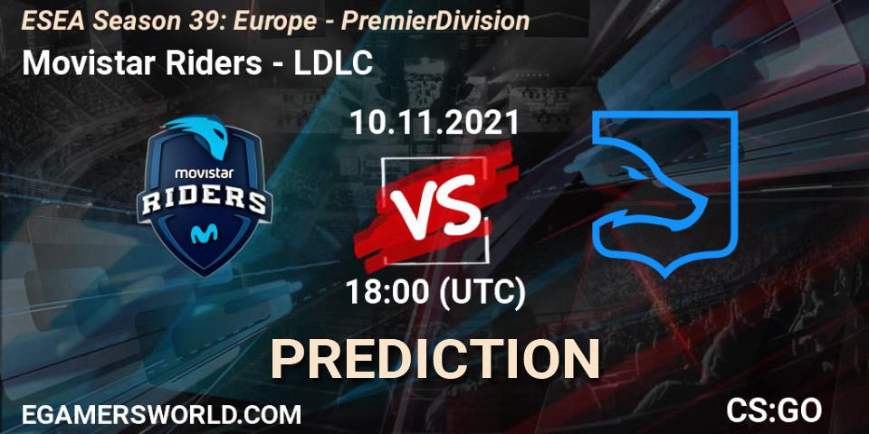 Pronóstico Movistar Riders - LDLC. 01.12.21, CS2 (CS:GO), ESEA Season 39: Europe - Premier Division