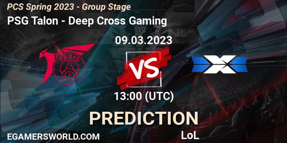 Pronóstico PSG Talon - Deep Cross Gaming. 18.02.2023 at 10:10, LoL, PCS Spring 2023 - Group Stage