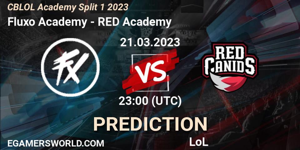 Pronóstico Fluxo Academy - RED Academy. 21.03.23, LoL, CBLOL Academy Split 1 2023